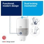 Tork (S2) მინი დისპენსერი თხევადი საპნისთვის (თეთრი, შავი) - Image 6