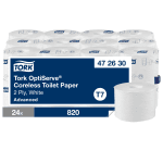 Tork OptiServe® (T7)-ის ტუალეტის ქაღალდი შიდა გულის გარეშე (94.3 მ) - ედვანსი